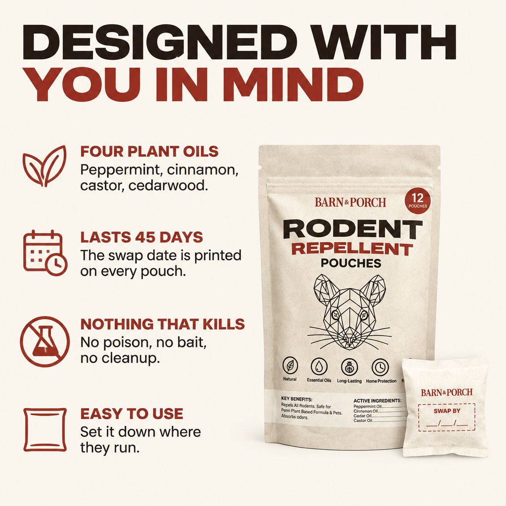 Barn & Porch Rodent Repellent Pouches
